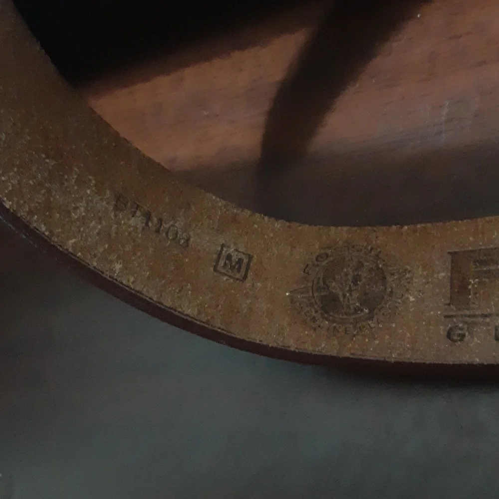 VTG Fossil Genuine‎ Leather Multicolor Beaded  Belt